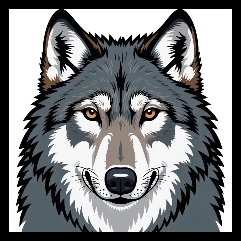 Wolf Illustrative Portrait
