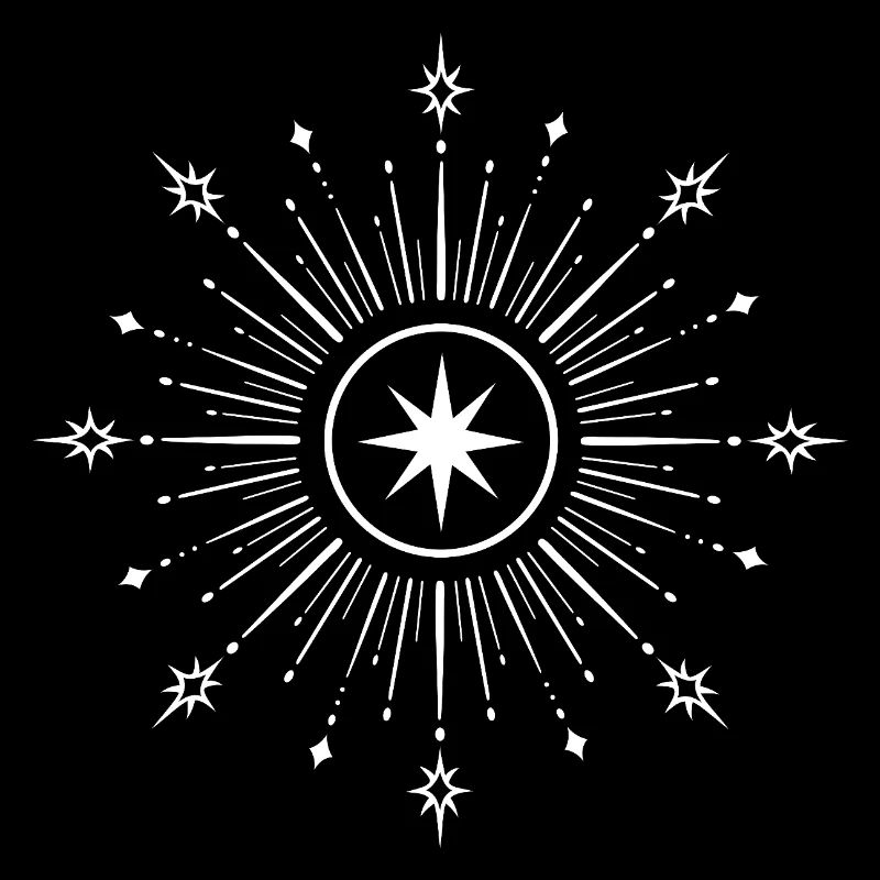 Midsummer Star – Mystical Symbol Motif