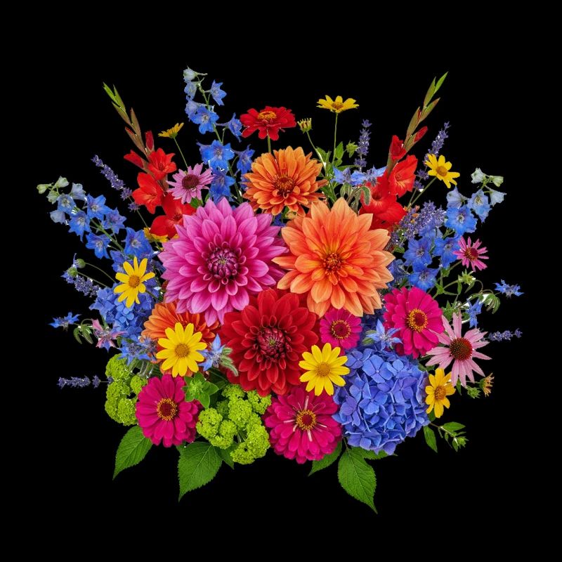 Explosion de Fleurs – Bouquet d’été coloré