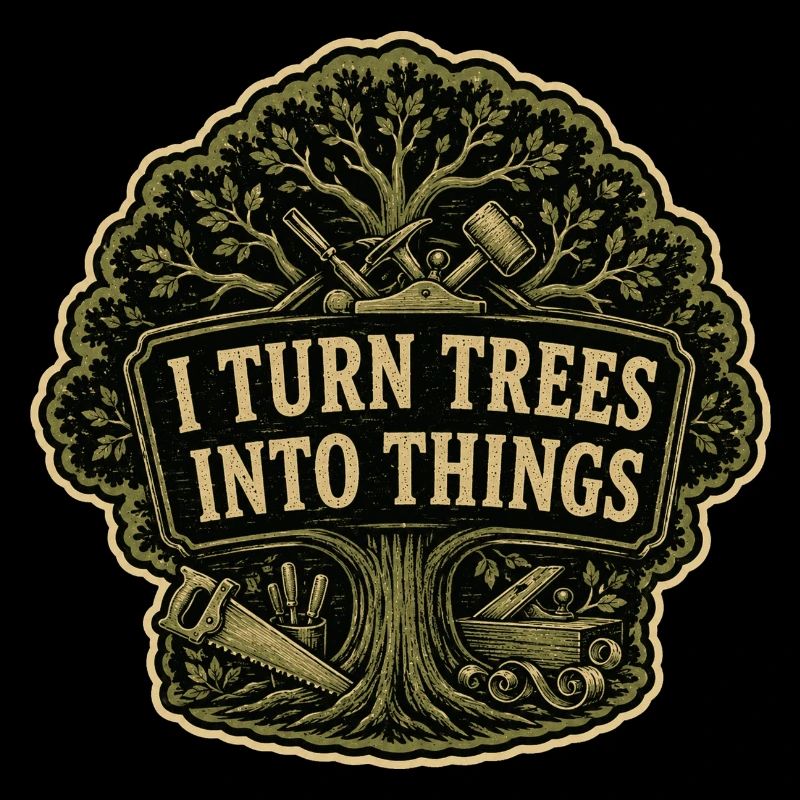 Je transforme des arbres en objets - Arbre vintage pour menuisier
