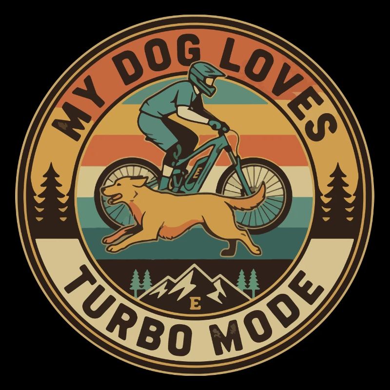 Mon chien adore le mode turbo E-VTT rétro