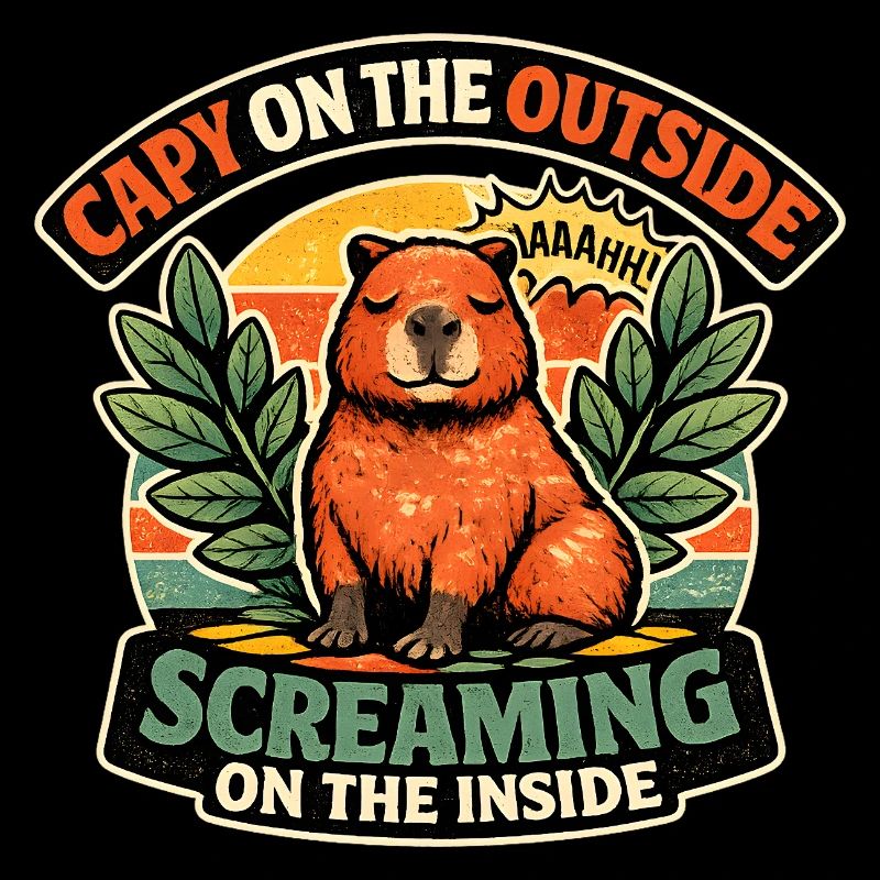 Capybara Outside Inside Screaming