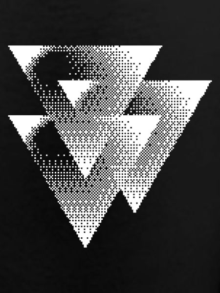 Mono Halftone Triangles design
