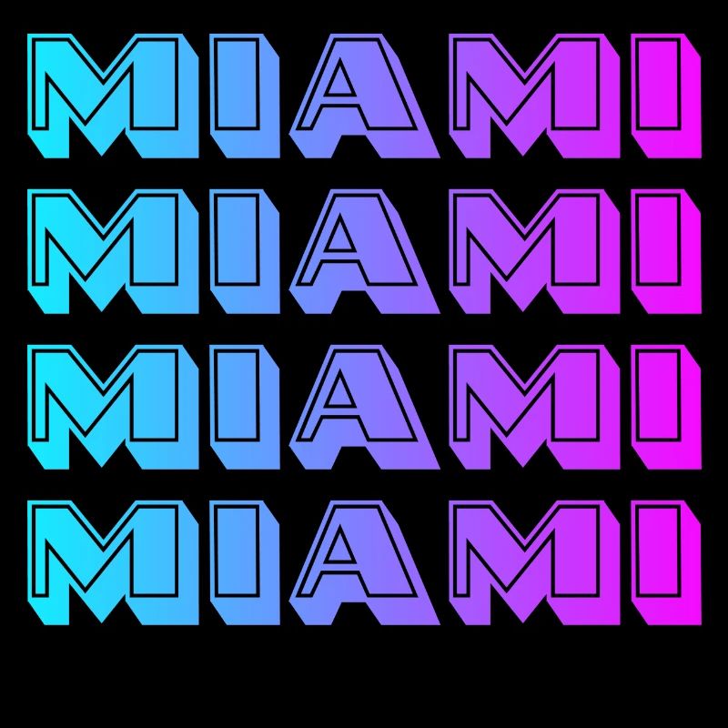 Miami Neon Gradient Pattern