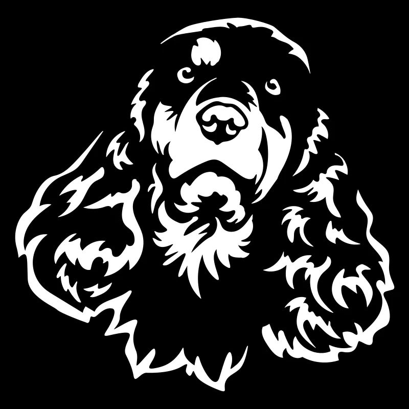 Cocker Spaniel Head "Black Edition"