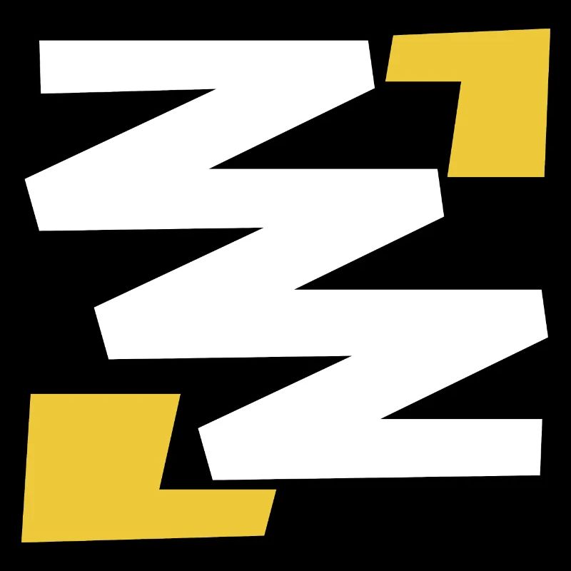 Basic simple digital art emblem with Z