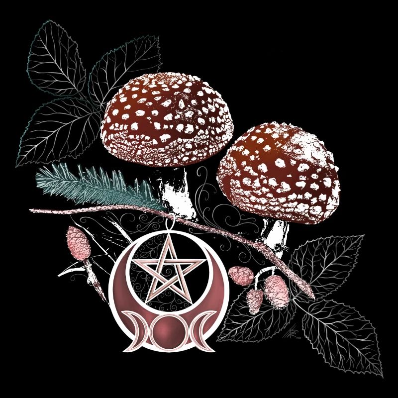 Toadstool Wicca Symbol Natural Magic Autumn