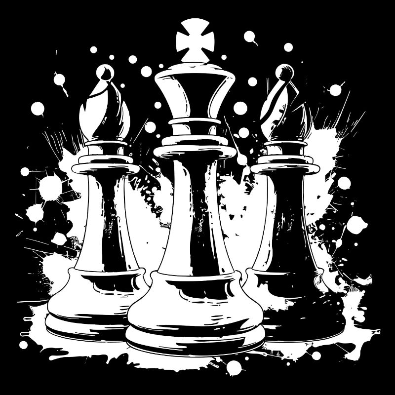 Chess bishop and king