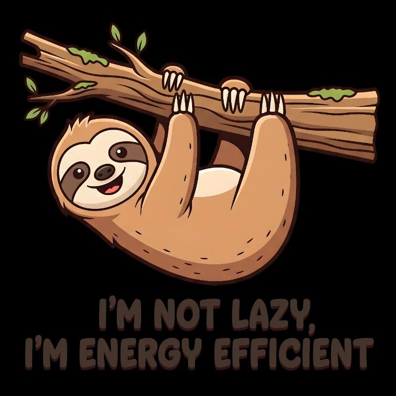 Sloth I'm not lazy Design