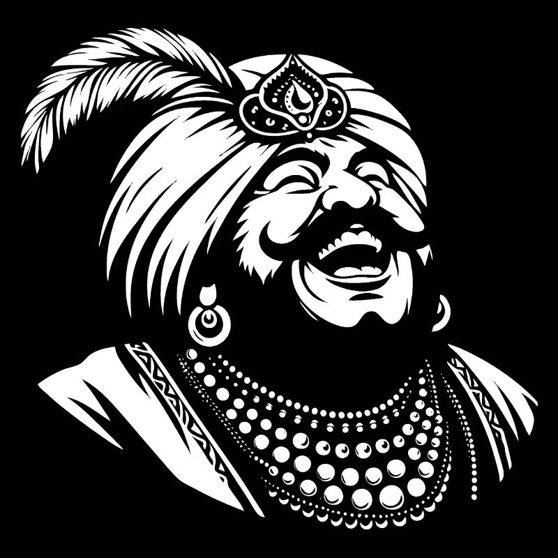 Lachender Ali Baba Design