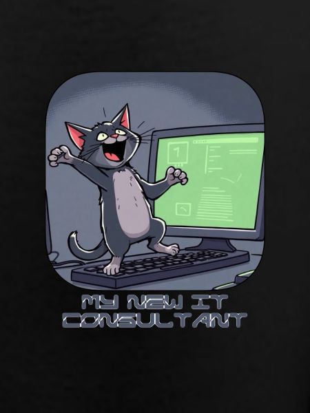 IT-Katze am Computer