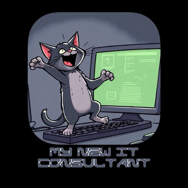 IT-Katze am Computer