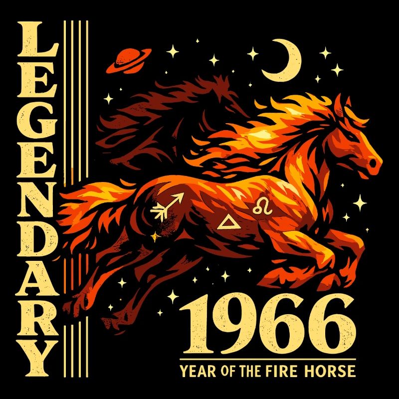 1966 Fire Horse 60e anniversaire du Cheval
