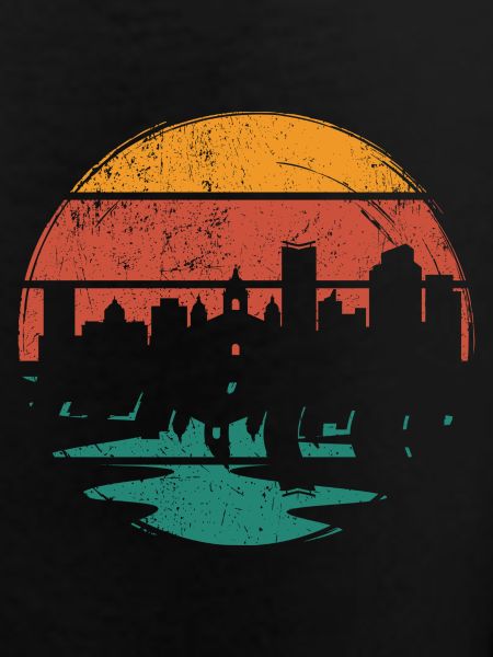 Sunset Skyline Silhouette