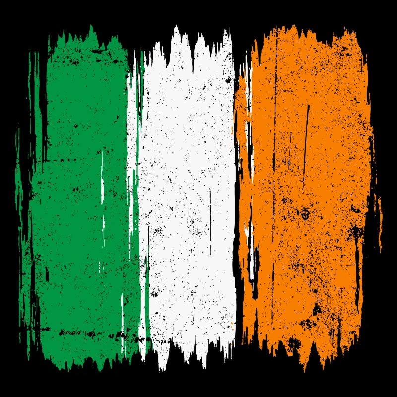 Drapeau italien coups de pinceau