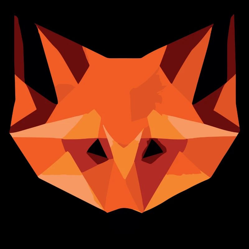 Geometric Fox Head | Modern Low Poly Animal 
