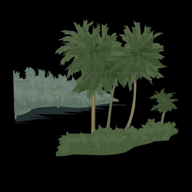 Palm Island with Structure Effect (mod.)
