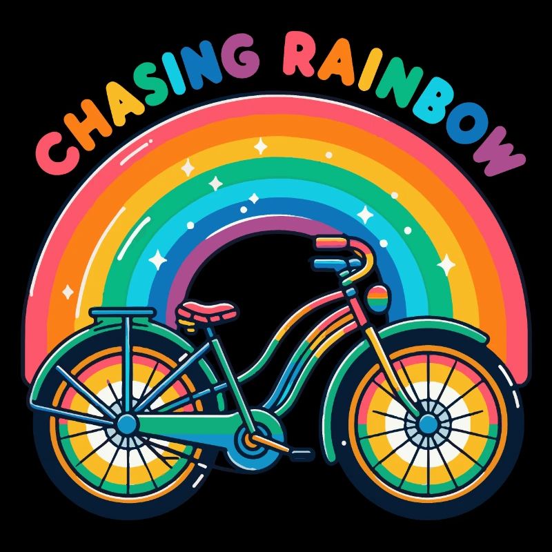 Conception de vélo Chasing Rainbow