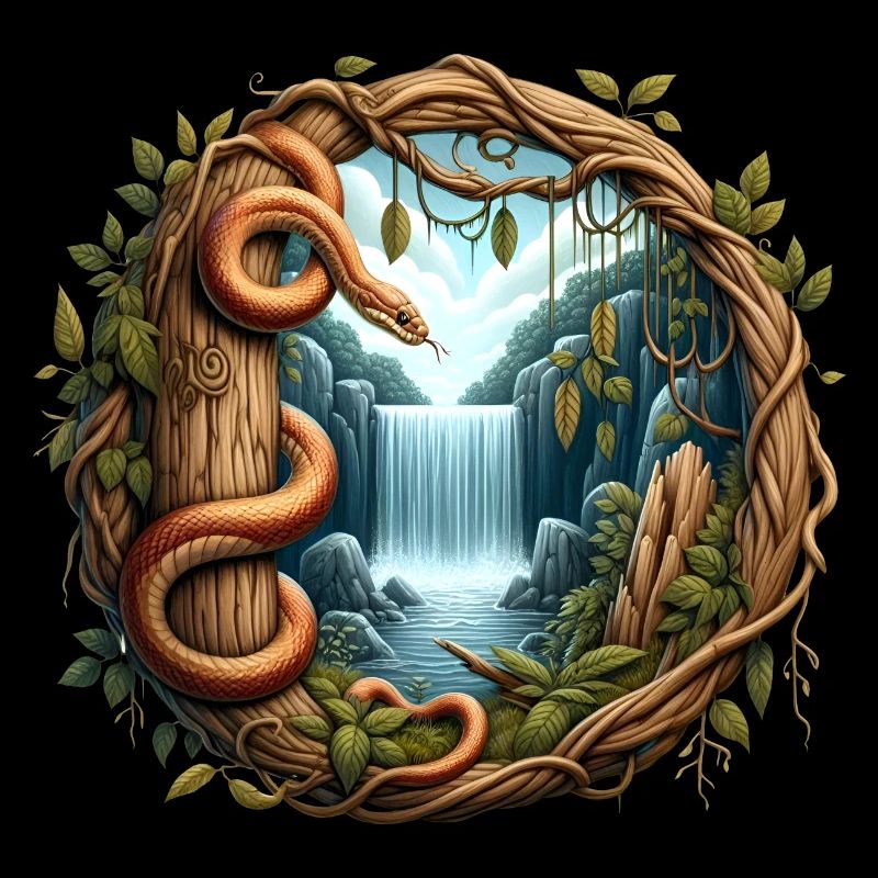 Queue in front of waterfall