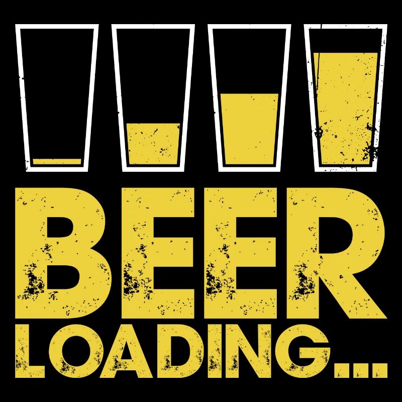 Bierverladung Distressed Typografie