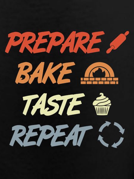 Prepare Bake Taste Repeat