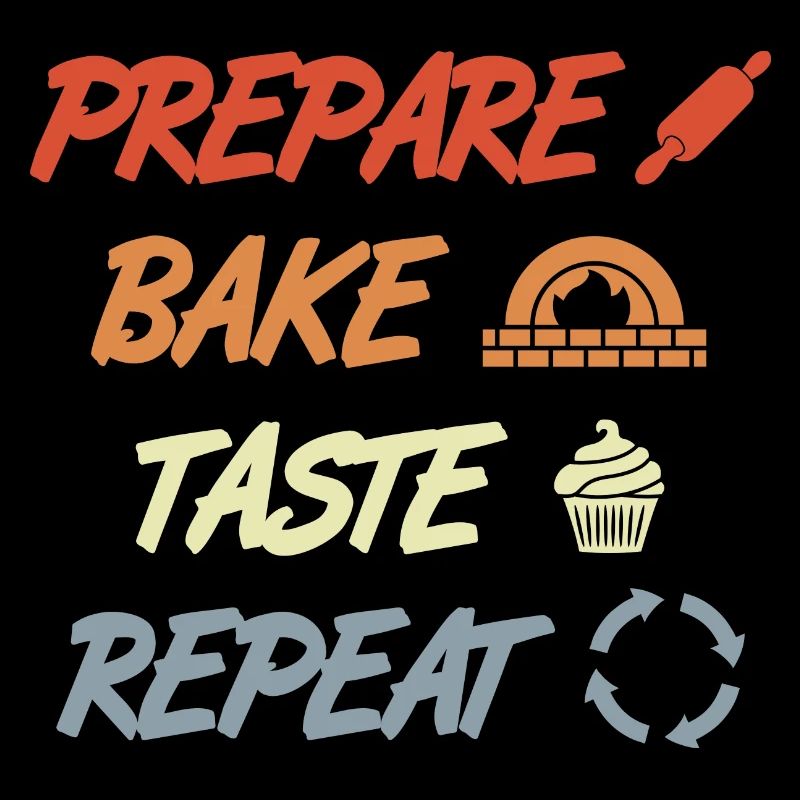 Prepare Bake Taste Repeat
