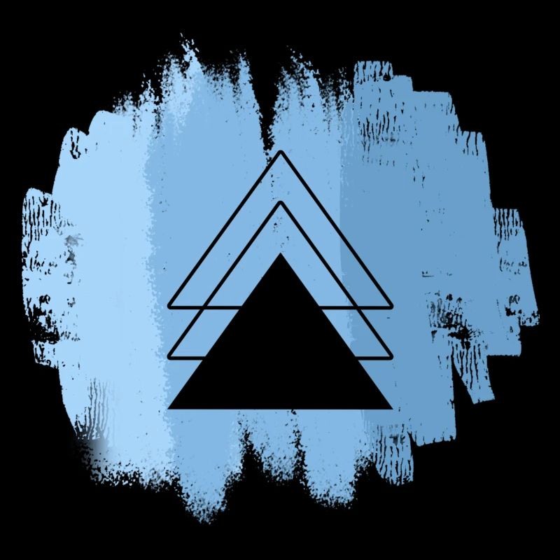 Blue Triangle Overlay