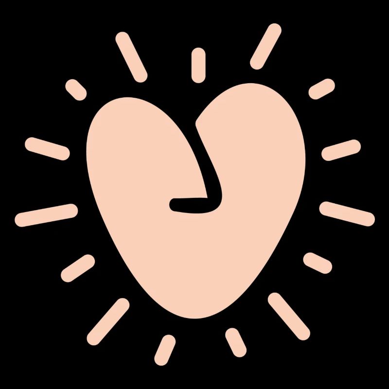 Pink Radiant Heart – Tender and Bright Love