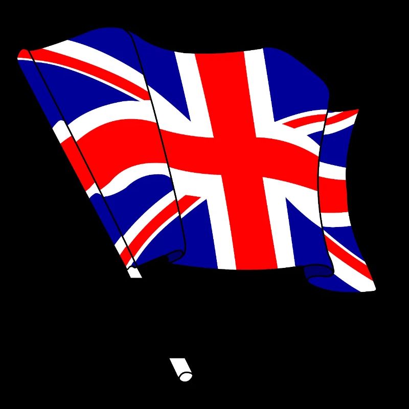 British flag with your own text – personal design