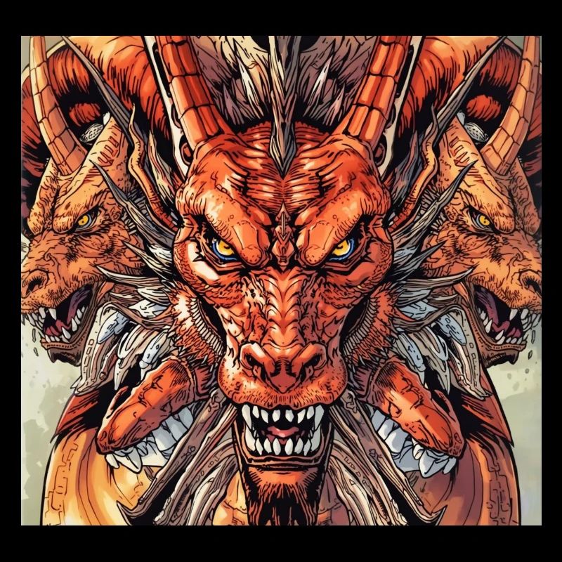 Dreiköpfige Drachen-Fireview