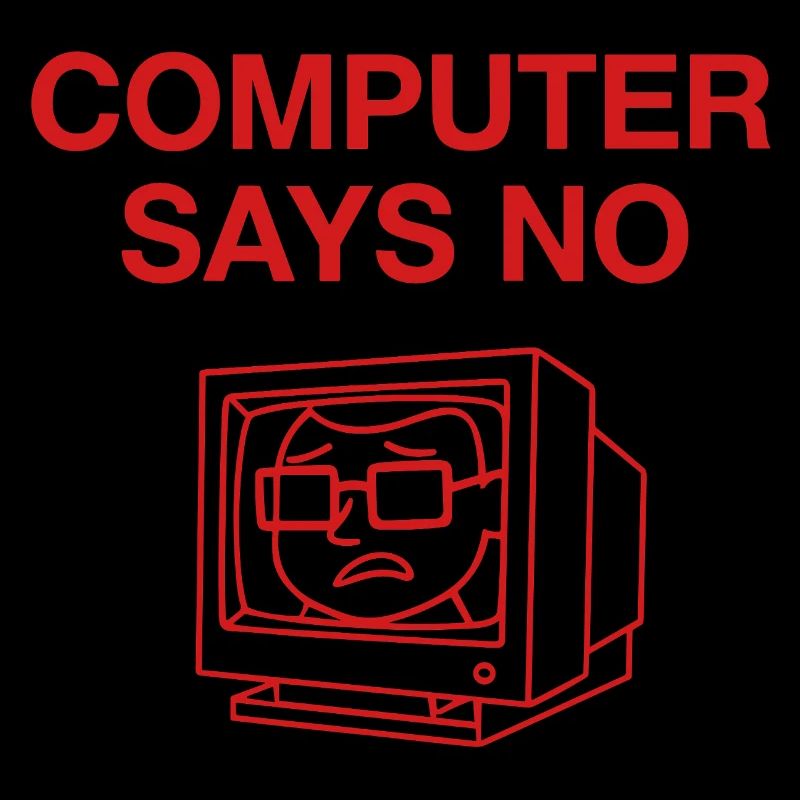 Retro Computer Says No Design