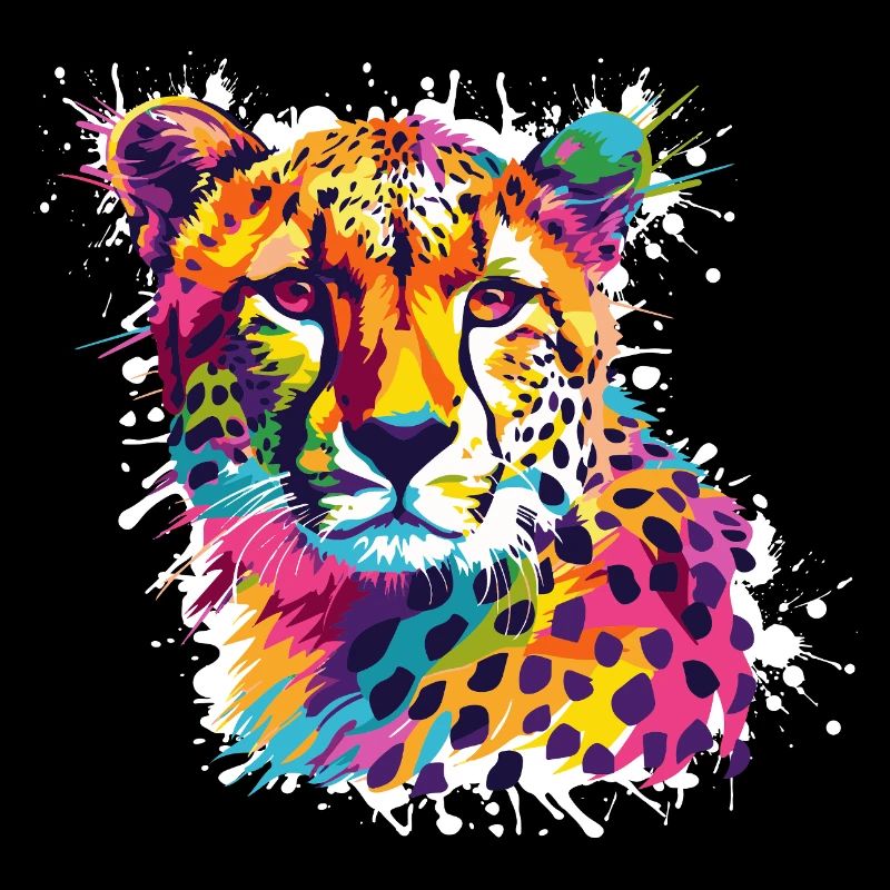 Gepard Leopard Graffiti
