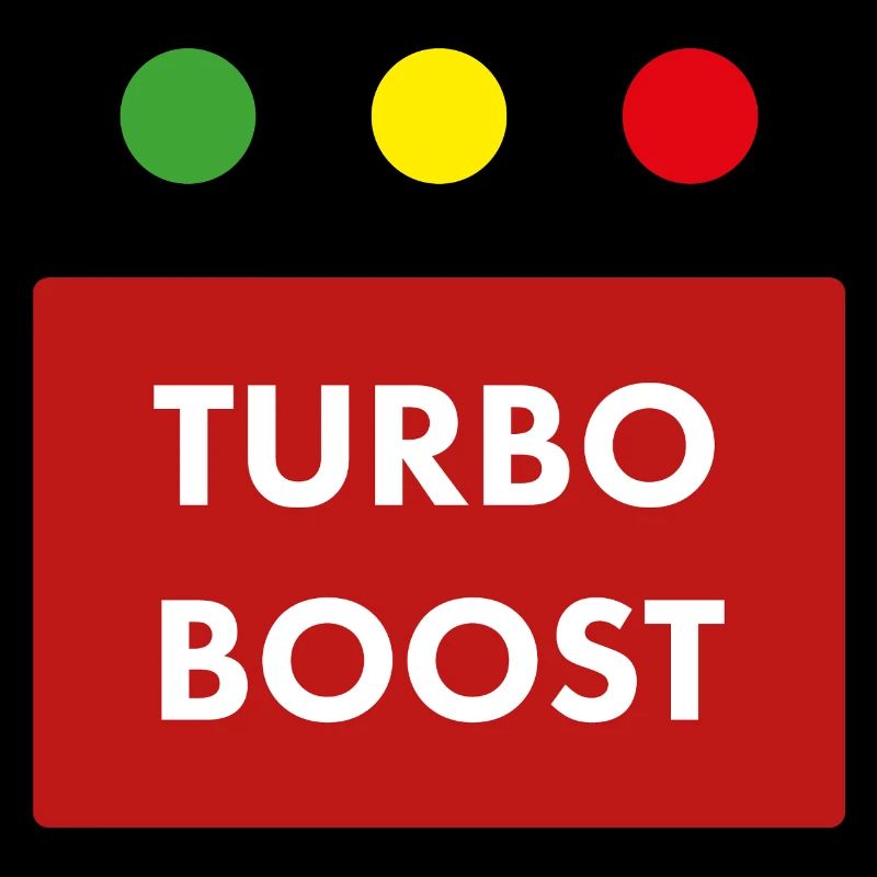 Texte rétro du turbo boost