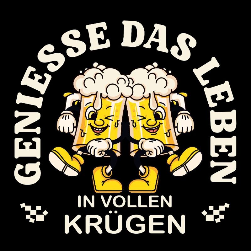 Enjoy Life – Beer Mug Retro Saying