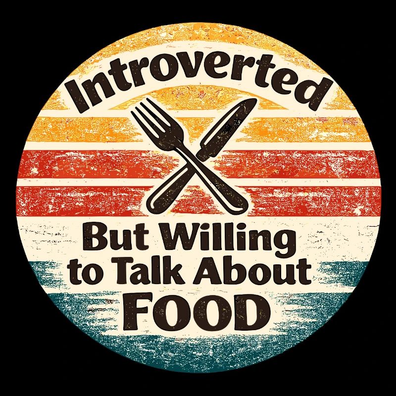 Introverti, mais il aime parler de nourriture