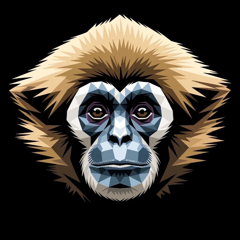Gibbon Monkey Whitehand Gibbon Monkey Cute Lar Gibbons