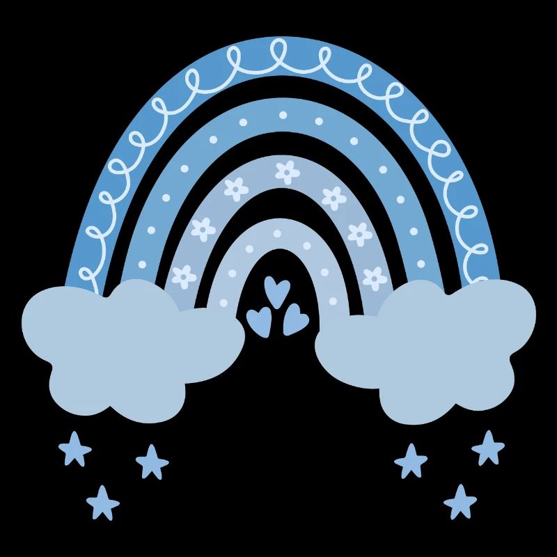 Arc-en-ciel avec des nuages