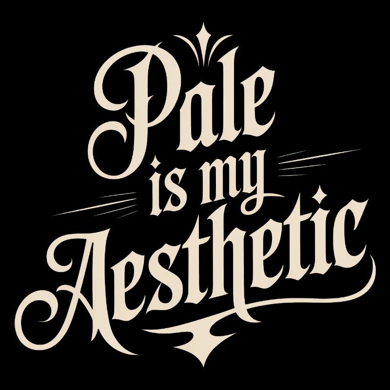 Pale Is My Aesthetic Typography