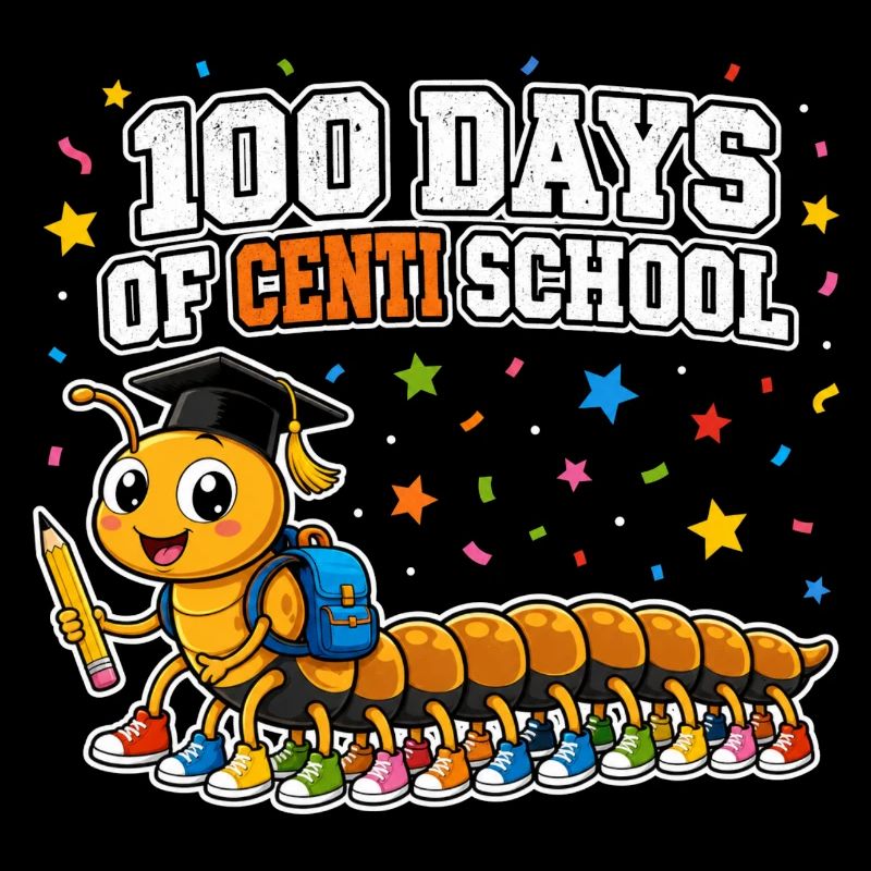 Centipede 100 jours d’école Cent jambes