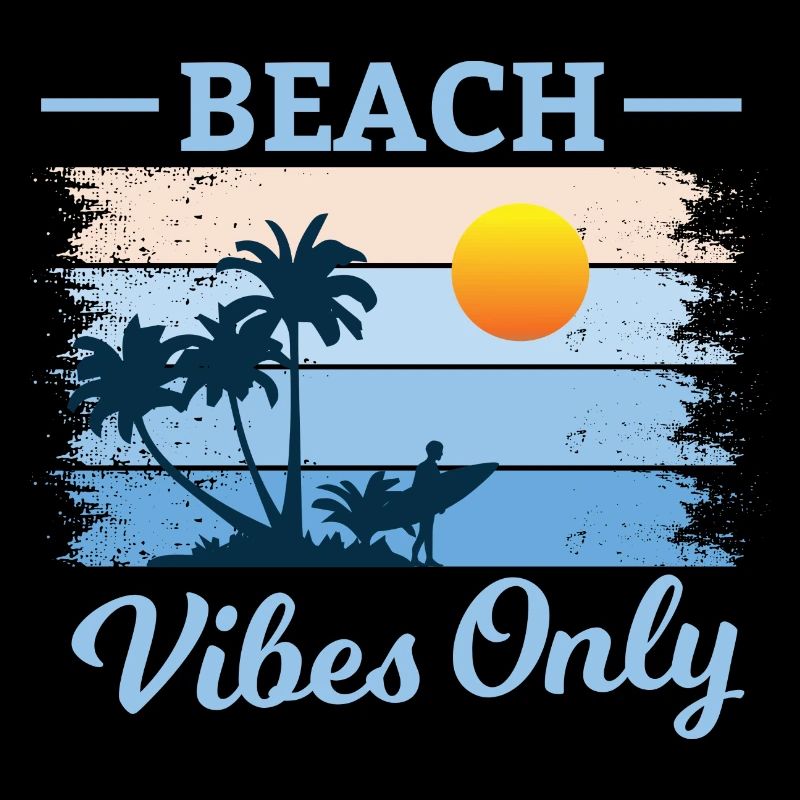 Beach Palm Tree Sunset Design