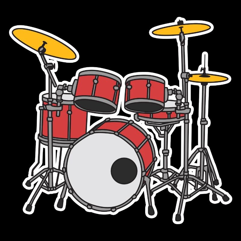 Vintage Drums Drawing