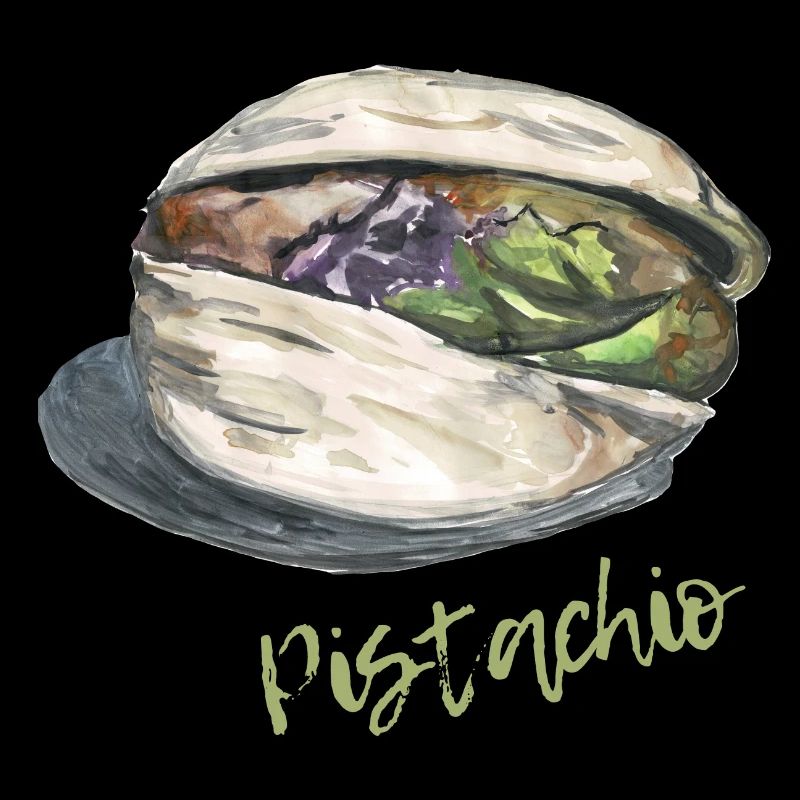 Pistachio Shell Illustration