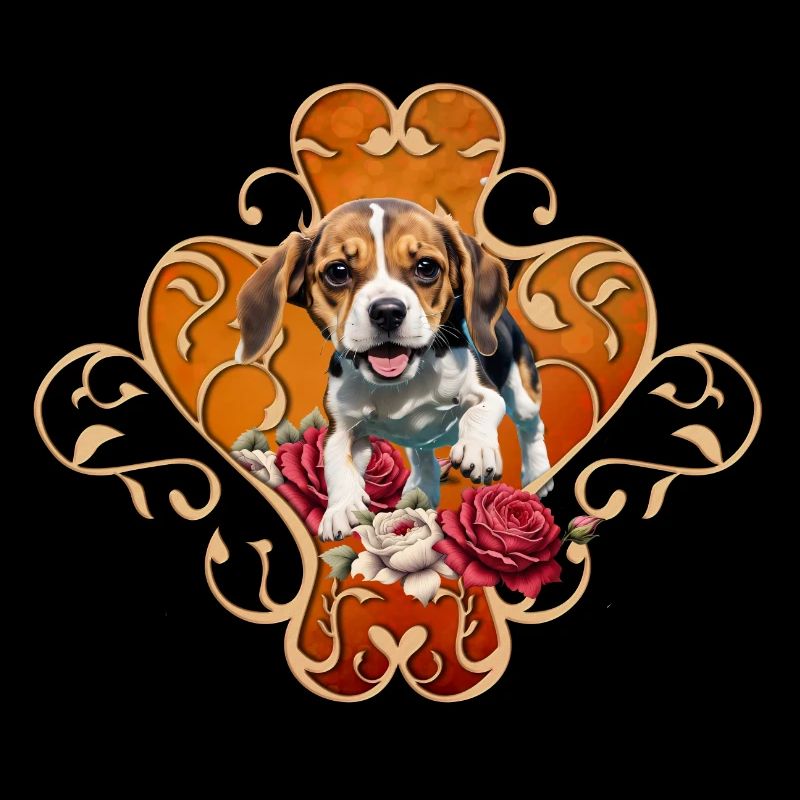 Cute little Beagle.
