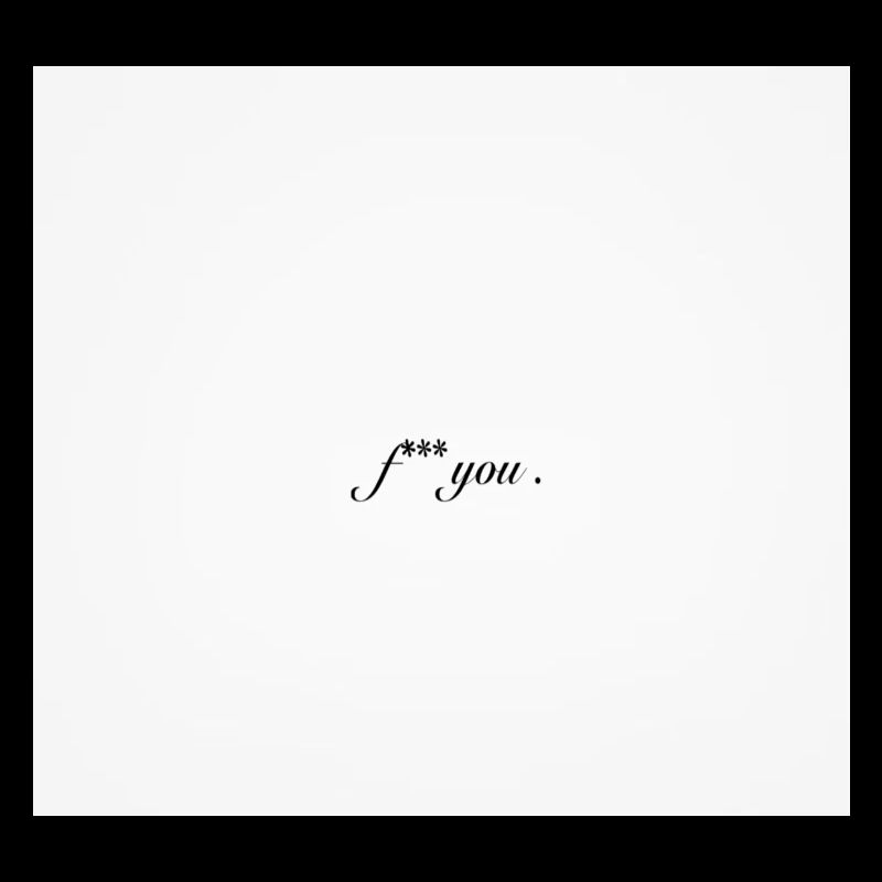 Conception audacieuse censurée de déclaration blasphématoire