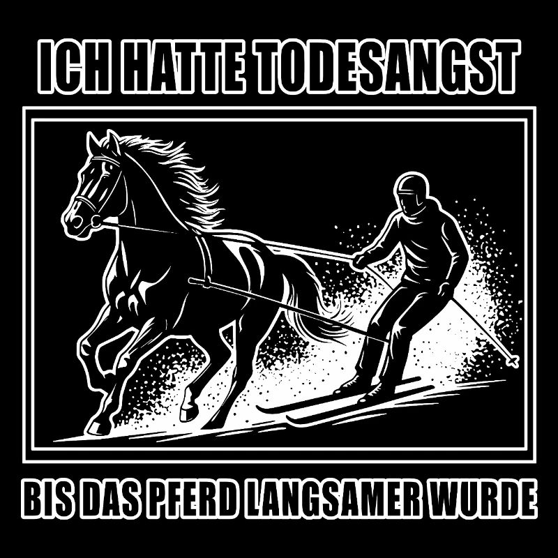 Bis das Pferd langsamer wurde