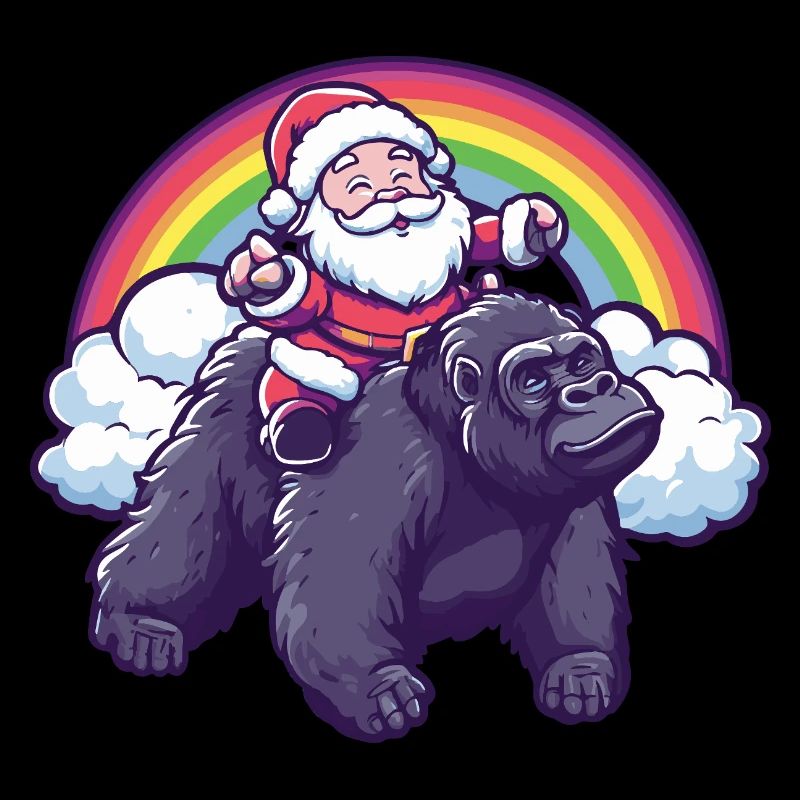 Gorille Père Noël Noël