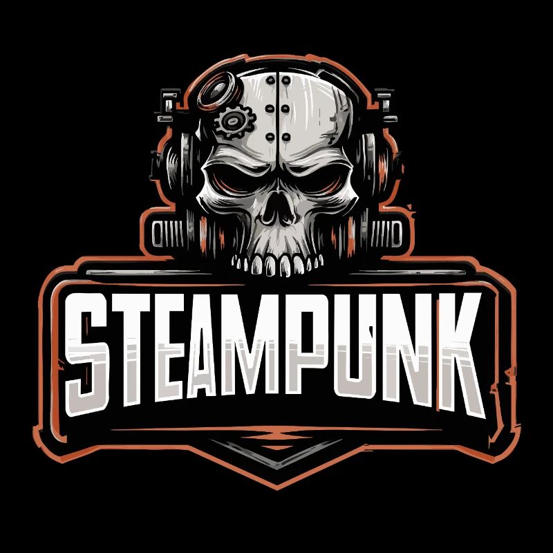 Steampunk Skull – Mechanical Retro Motif