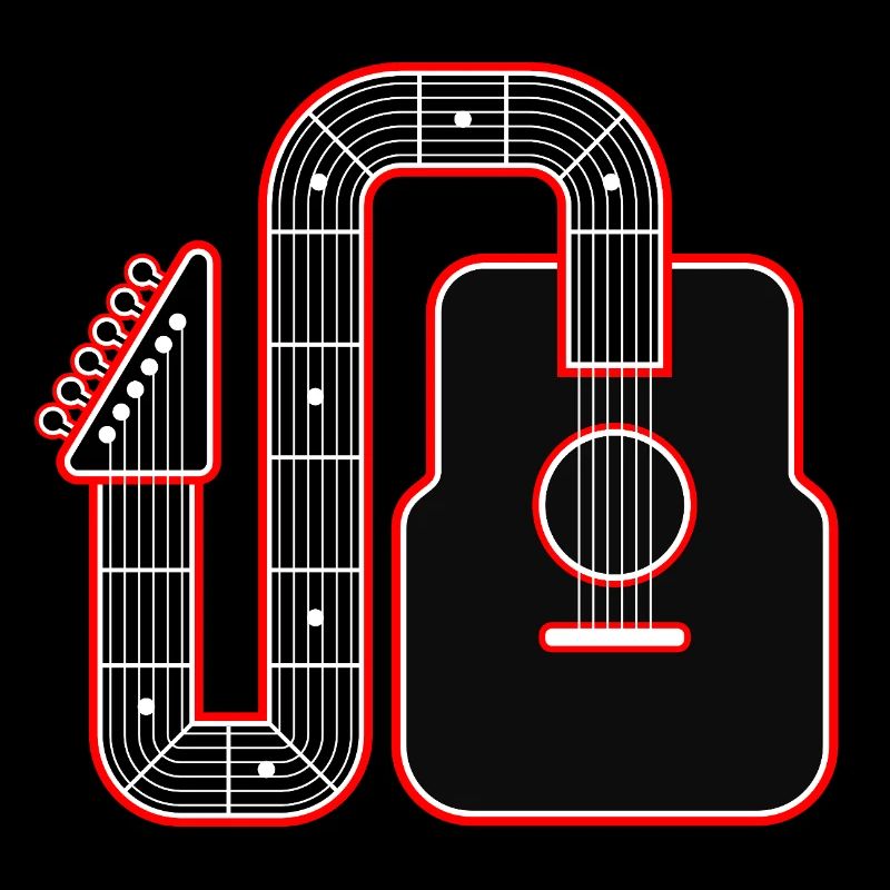 Abstract Guitar Art