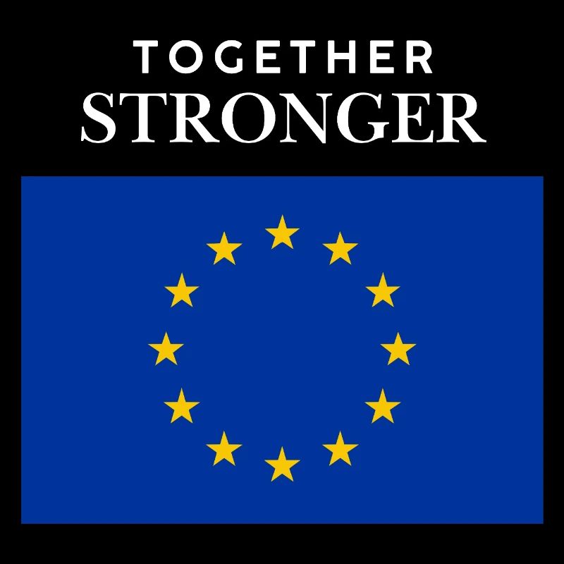 Drapeau européen plus fort ensemble