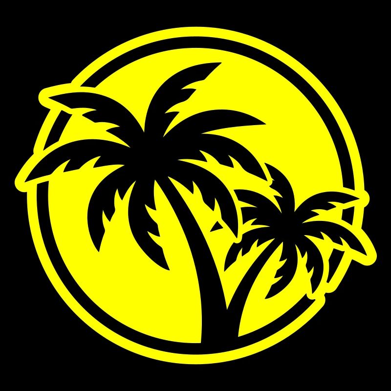 Plage symbole de Palm Tree